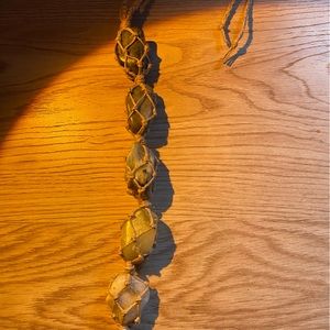 ombré jade stone tassel!